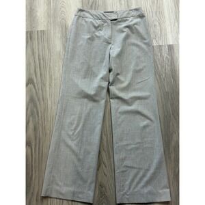 Thalian Womens Grey Wide Leg Trousers Size 6 Heathered Work Office Dress Pants